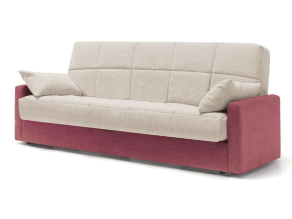 sofá cama apertura de libro clic clac antax diferentes colores combinados cojines incluidos