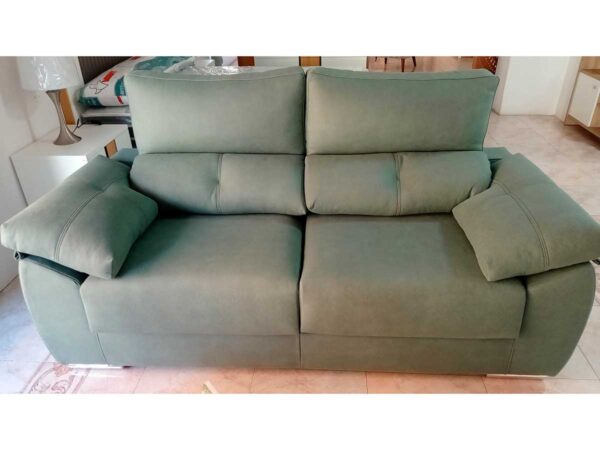 sofa valeria verde entregado